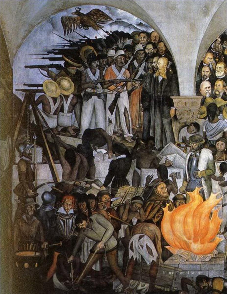 die geschichte von mexiko 1935 4 kommunismus Diego Rivera Ölgemälde
